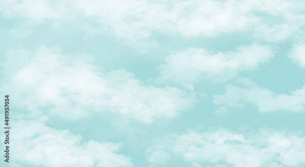 Abstract Cloud Background in a Blue Sky