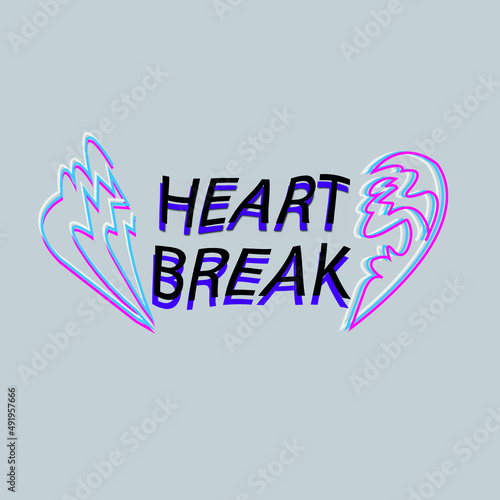 Wallpaper heart break