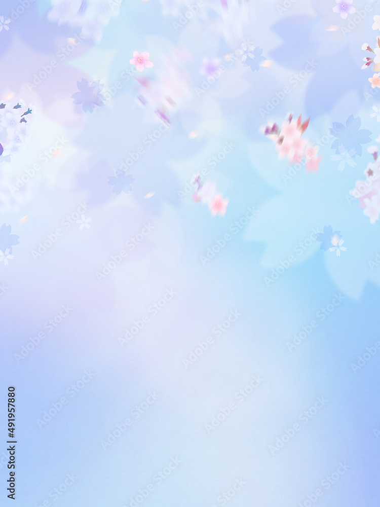 Cool background material using cherry blossoms