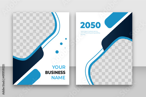 modern minimal creative unique stylish Corporate book front and back cover set design template in a4  flyer, layout, advertising, clean, event, print templates,   stationery, identity, a4, page,