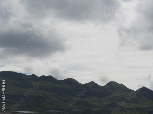  clouds over the mountains of Leron of Markham, Morobe Province, PNG.