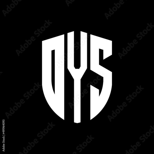 DYS letter logo design. DYS modern letter logo with black background. DYS creative  letter logo. simple and modern letter logo. vector logo modern alphabet font overlap style. Initial letters DYS  photo