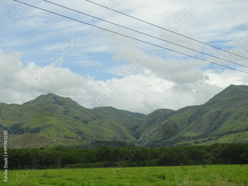 mountains and landscape in Lae, Moro8be Province,PNG.