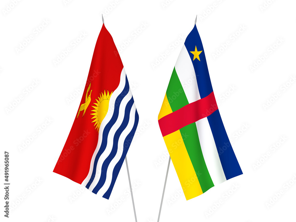 Central African Republic and Republic of Kiribati flags