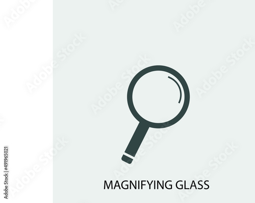 Magnifying_glass vector icon illustration sign