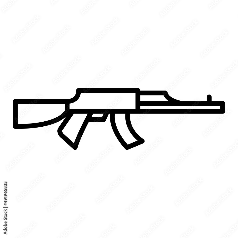 military is hot these days, so maybe you need this gun icon template