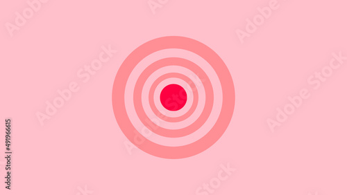 Pink-colored minimalistic circle background.