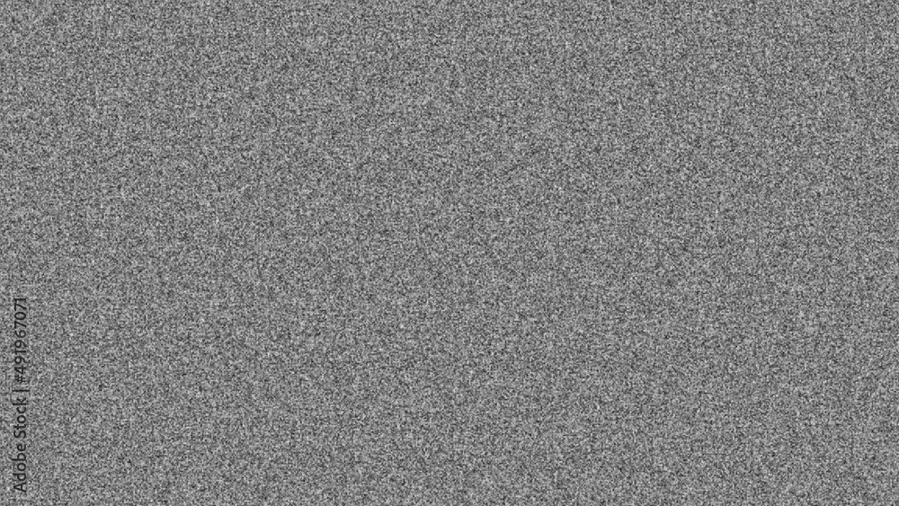 Abstract black and white noise glitch background in high resolution. Noise  overlay. Stock Illustration