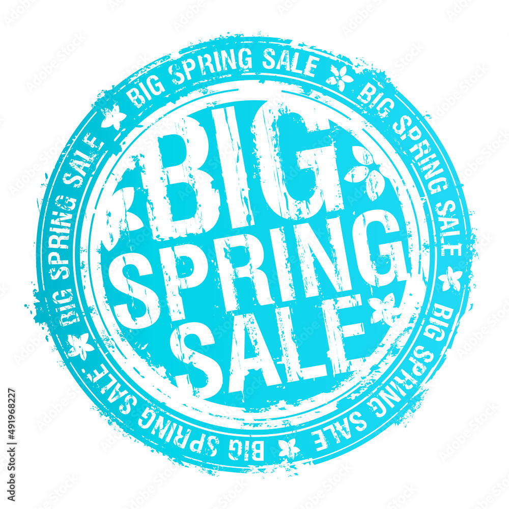 Big spring sale rubber stamp imprint Big spring sale rubber stamp imprint