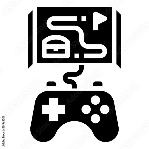 ADVENTURE GAME glyph icon,linear,outline,graphic,illustration
