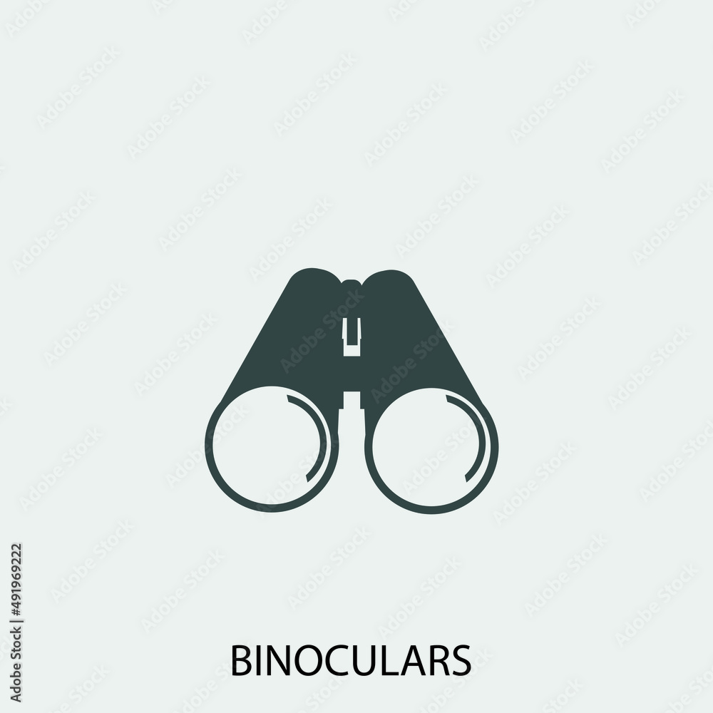 Binoculars vector icon illustration sign Binoculars vector icon illustration sign
