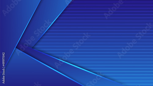 Dark blue abstract background geometry shine and layer element vector for presentation design. Suit for business, corporate, institution, party, festive, seminar, and talks.