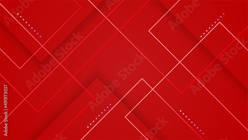 Dark red abstract background geometry shine and layer element vector for presentation design. Suit for business, corporate, institution, party, festive, seminar, and talks.