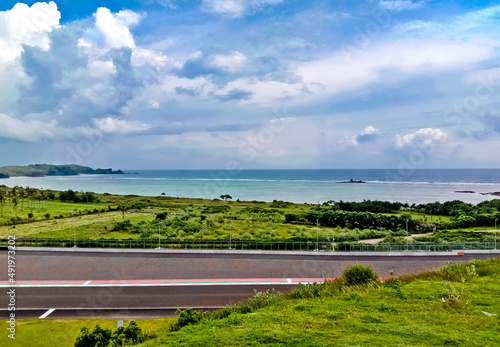 Photography Moto GP race track taken at Mandalika Circuit, Indonesia