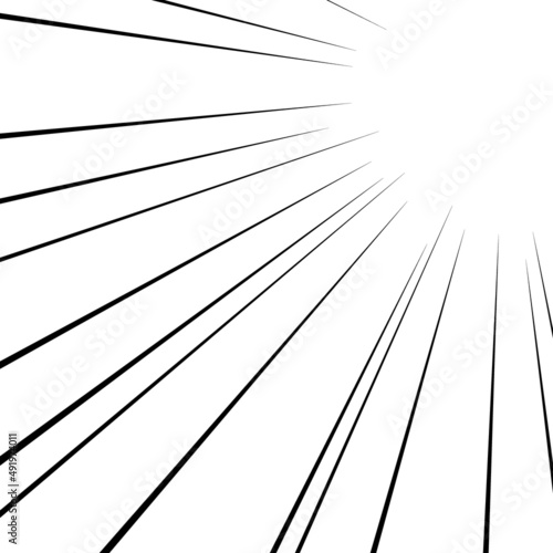 正方形の集中線のベクター素材