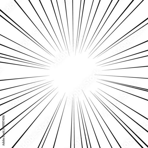 正方形の集中線のベクター素材