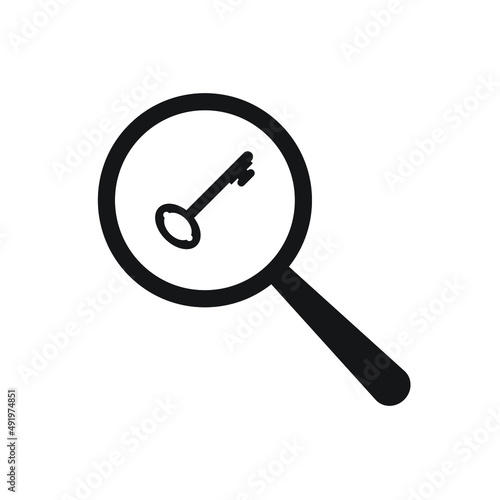 Keyword search icon design vector illustration