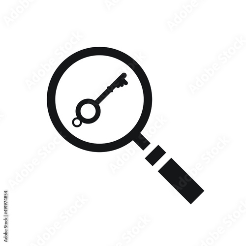 Keyword search icon design vector illustration