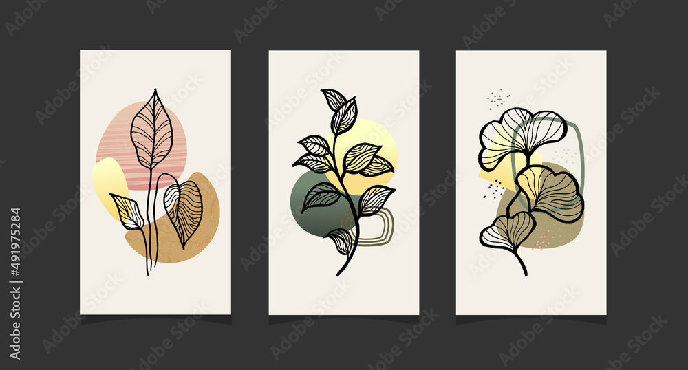 Modern boho abstract trendy background design. Modern boho abstract trendy background design.