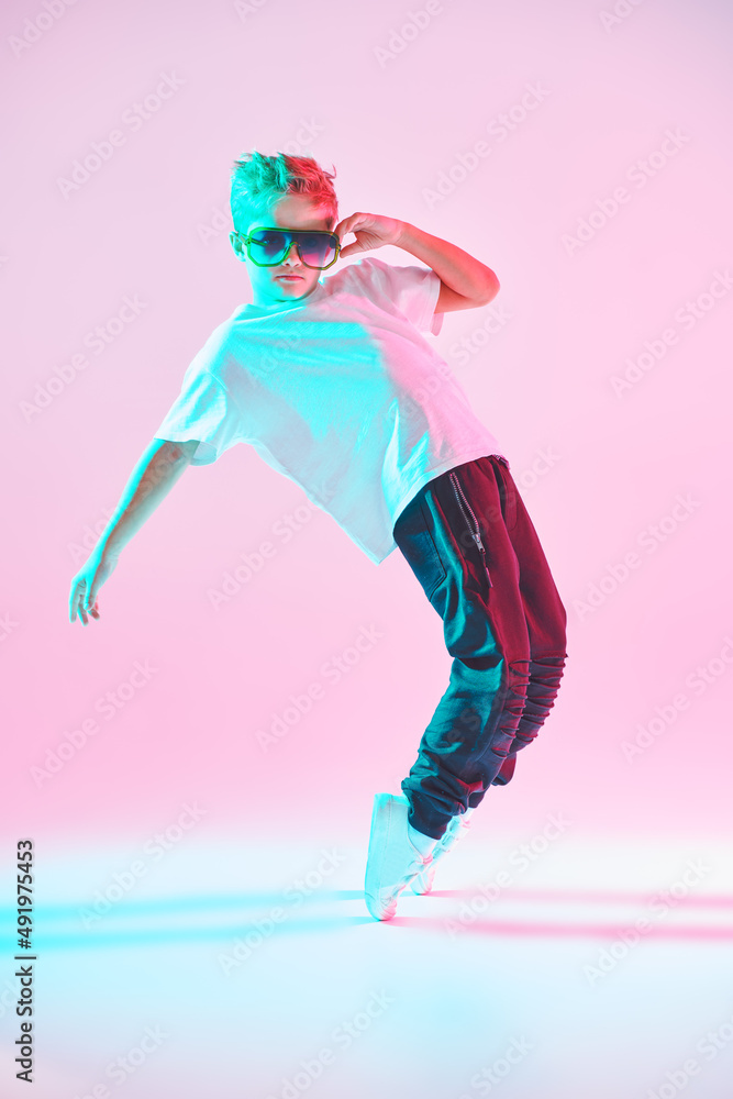 dancer in stylish clothes