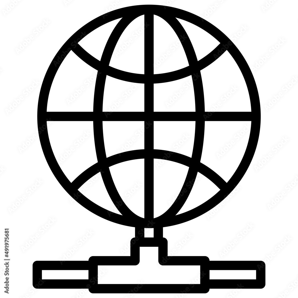 GLOBAL line icon,linear,outline,graphic,illustration GLOBAL line icon,linear,outline,graphic,illustration