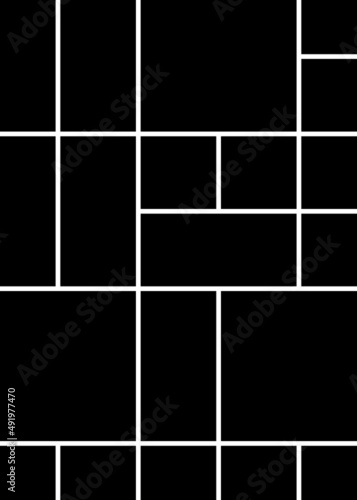 Offset Quads generative art background art illustration