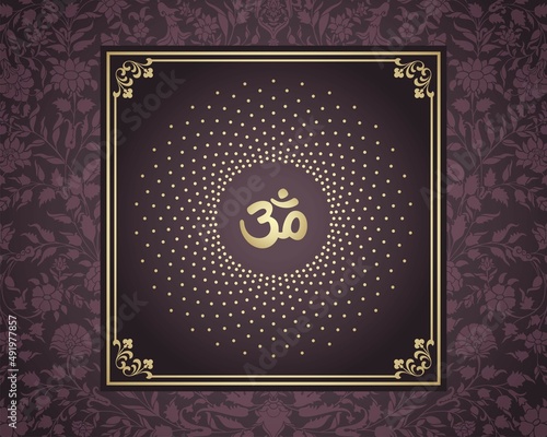 aum syllable , paisley design ,Hinduism , India	