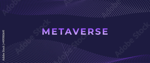Metaverse abstract background. The concept for metaverse and VR technology
