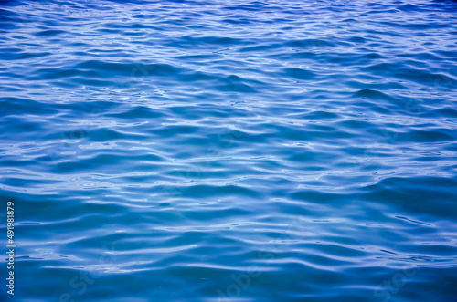 Abstract sea background smooth waves of blue water