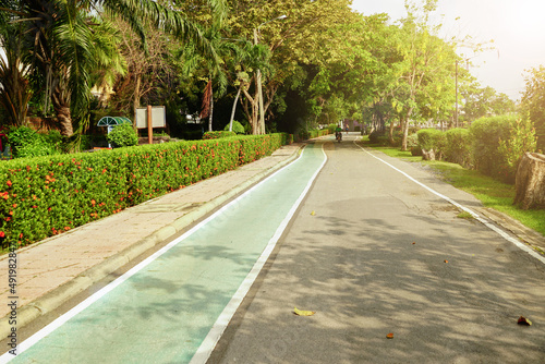 Wallpaper Mural Walkways and bicycle paths in the park Torontodigital.ca