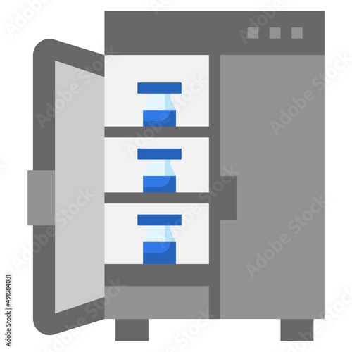 FREEZER flat icon,linear,outline,graphic,illustration