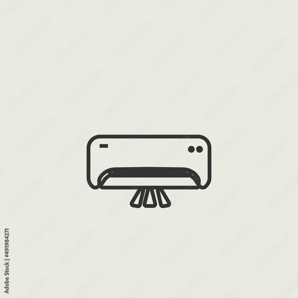 Air_cooler vector icon illustration sign Air_cooler vector icon illustration sign