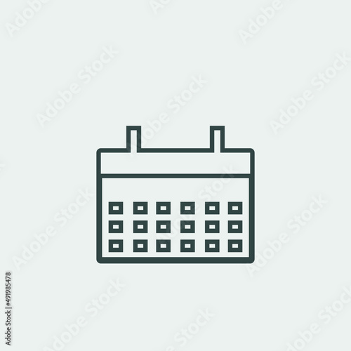  Day_calendar vector icon illustration sign