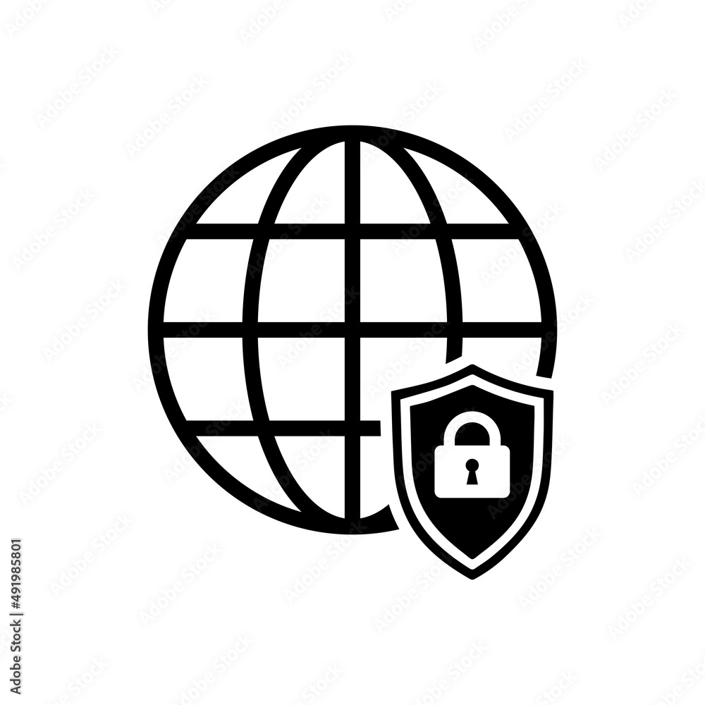 Globe Icon Vector Design Template. Globe Icon Vector Design Template.