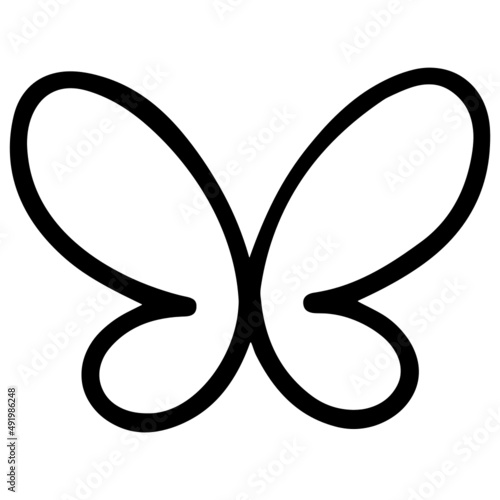 butterfly hand drawn outline design illustration for web, wedsite, application, presentation, Graphics design, branding, etc. photo