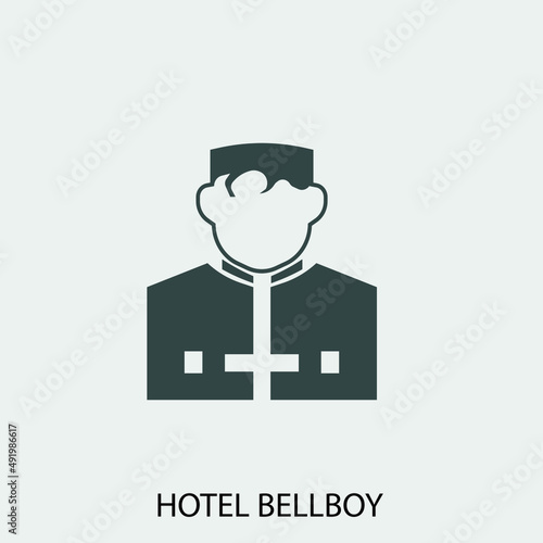 Hotel_bellboy  vector icon illustration sign