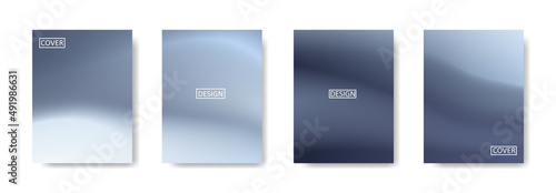 Set of abstract background with beautiful gradation color, colorful background for poster flyer banner backdrop.vertical banner.cool fluid background vector illustration