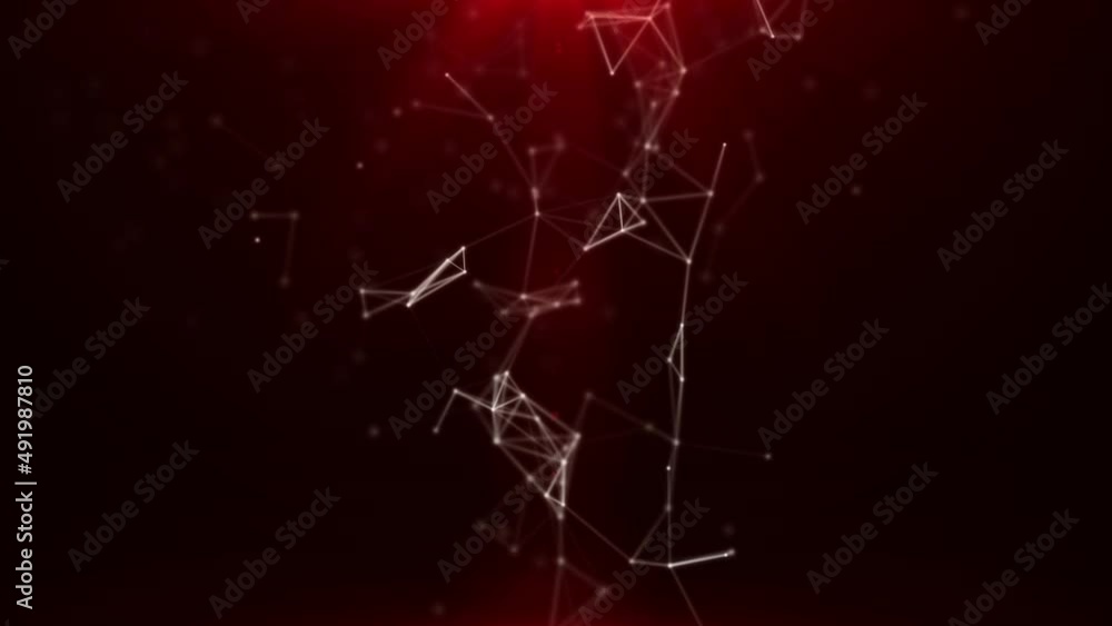 Red abstract background with motion dots and lines, mockup Red abstract background with motion dots and lines, mockup