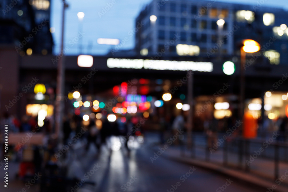 Street of Berlin at night Street of Berlin at night