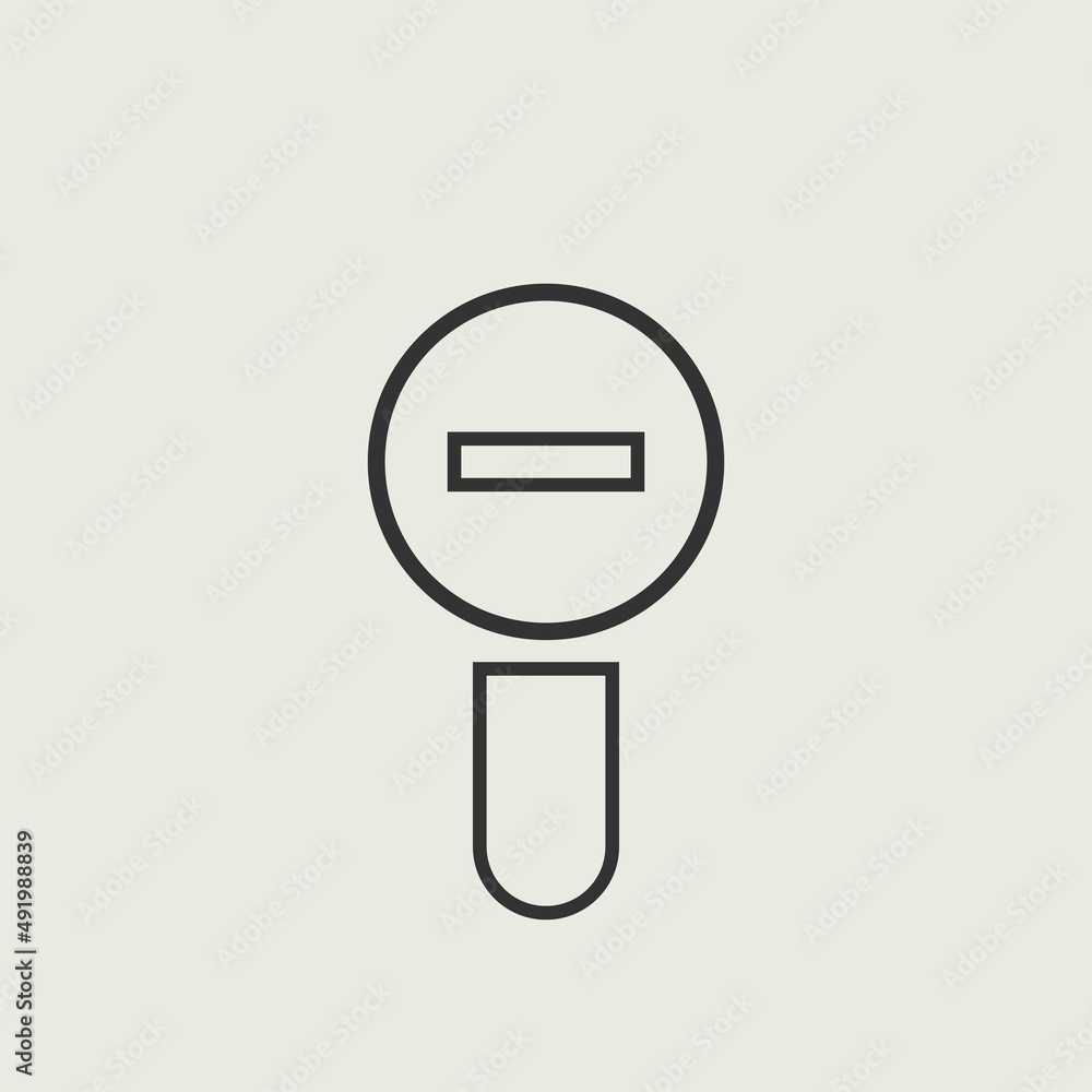 Zoom_out vector icon illustration sign Zoom_out vector icon illustration sign