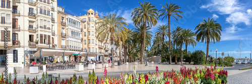 Foto Alicante Alacant town city boulevard Esplanada d'Espanya travel traveling holida
