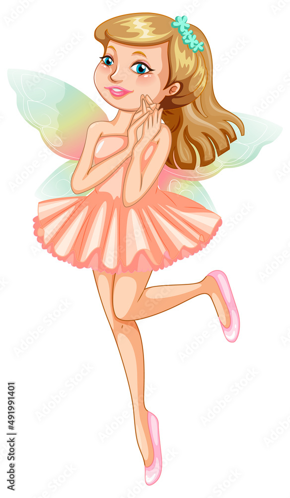 Beauty fairy on a white background Beauty fairy on a white background