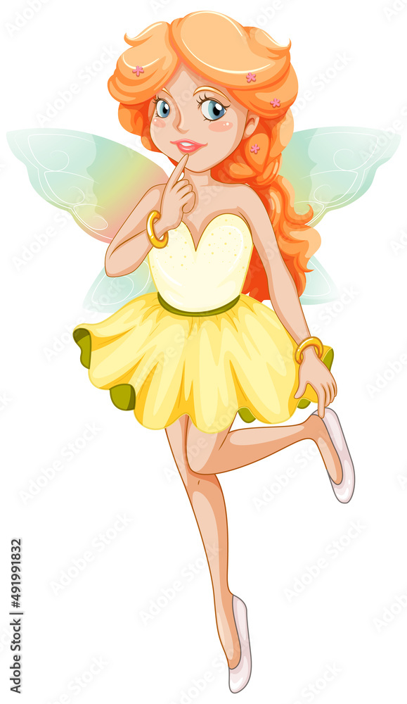 Beautiful fairy girl cartoon character Beautiful fairy girl cartoon character