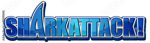 Shark Attack typography design