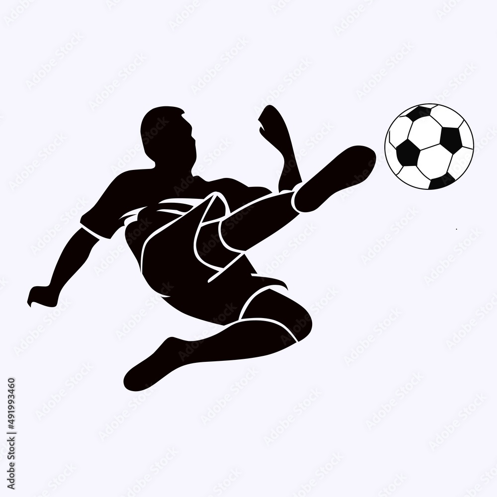 soccer player with ball