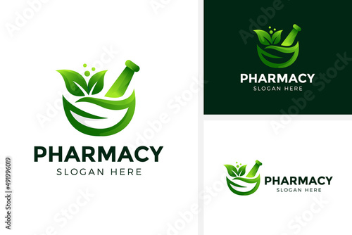 pharmacy logo design vector illustration