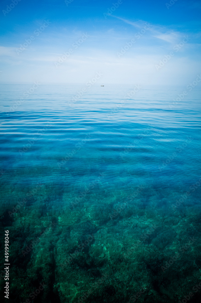 blue sky and sea