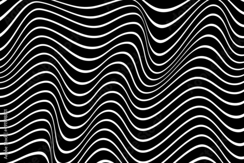 Wave Lines Pattern Abstract Background. Vector illustration.Eps10 © Paveena