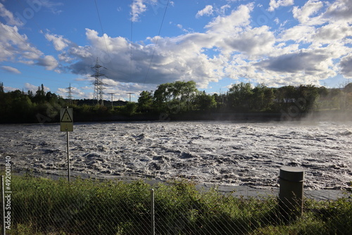Vidange du barrage de Verbois 2