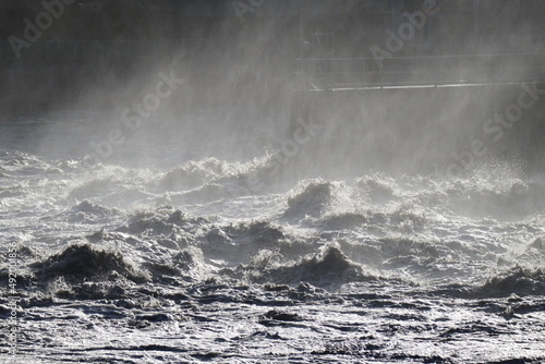 Vidange du barrage de Verbois